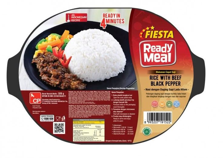Nasi dengan Daging Sapi Lada Hitam